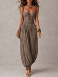 Wanda Mono Bohemio con Encaje y Pantalón Fluido