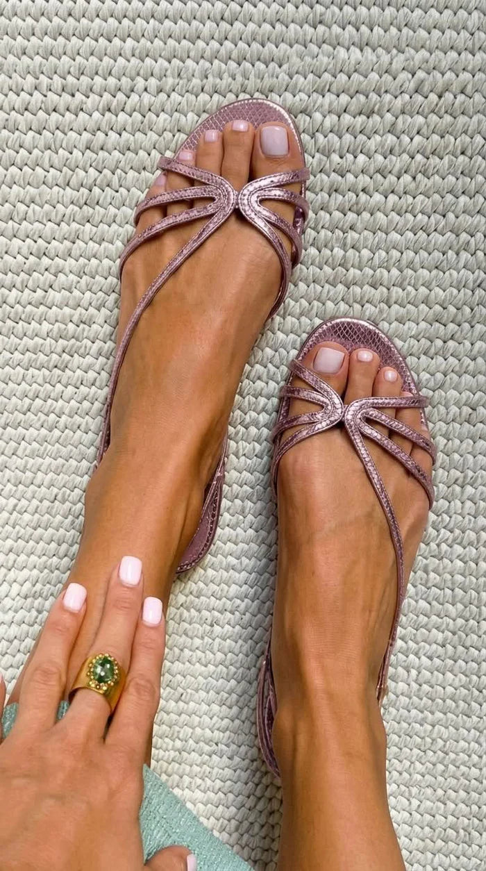 Ginevra Sandalias Doradas de Elegancia Veraniega