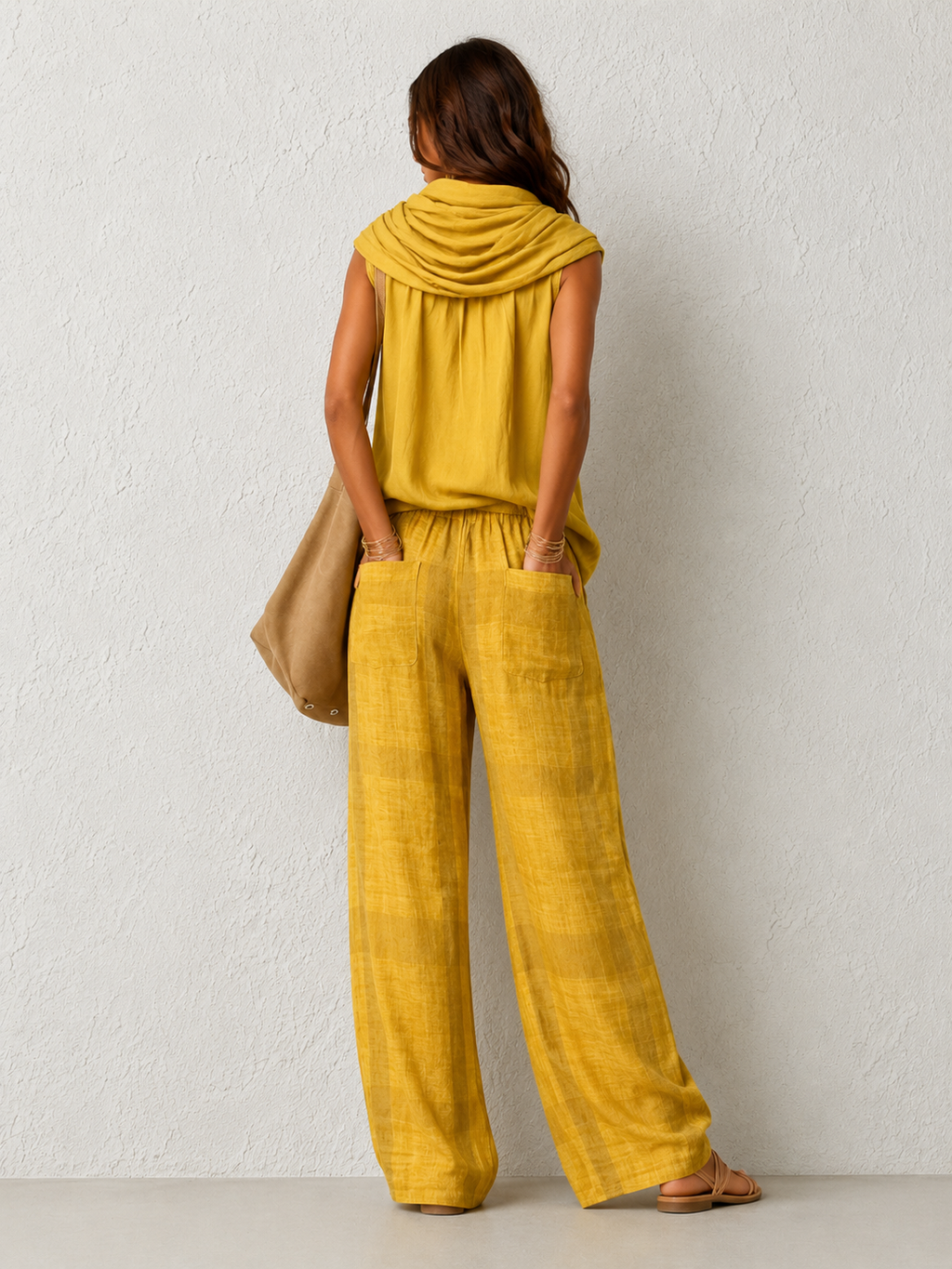 Conjunto Natural Cómodo y Elegante Amarillo