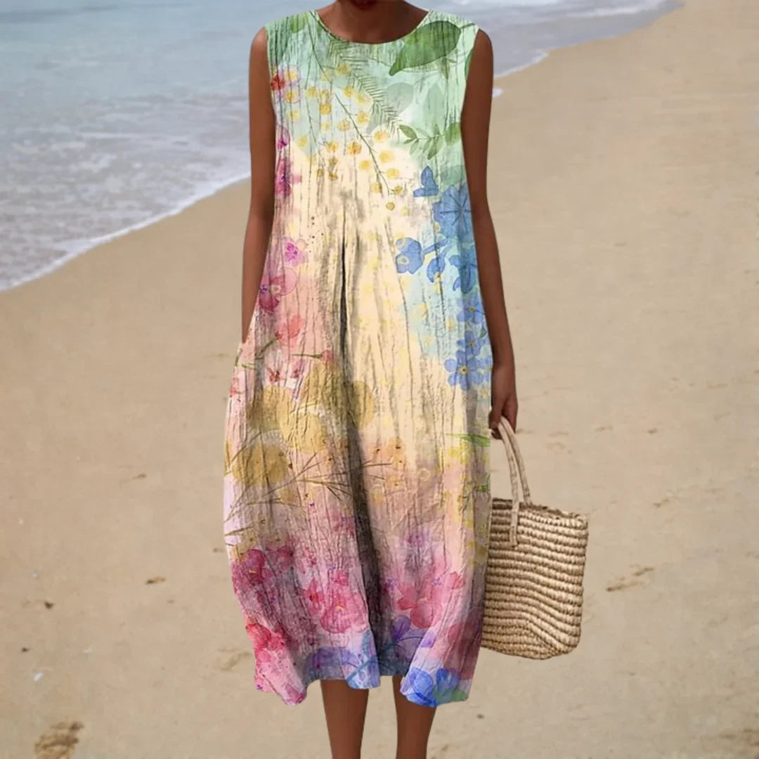 Vestido de Verano Cómodo sin Mangas