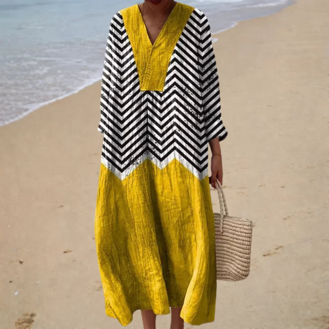 Vestido de Verano Estampado Favorecedor