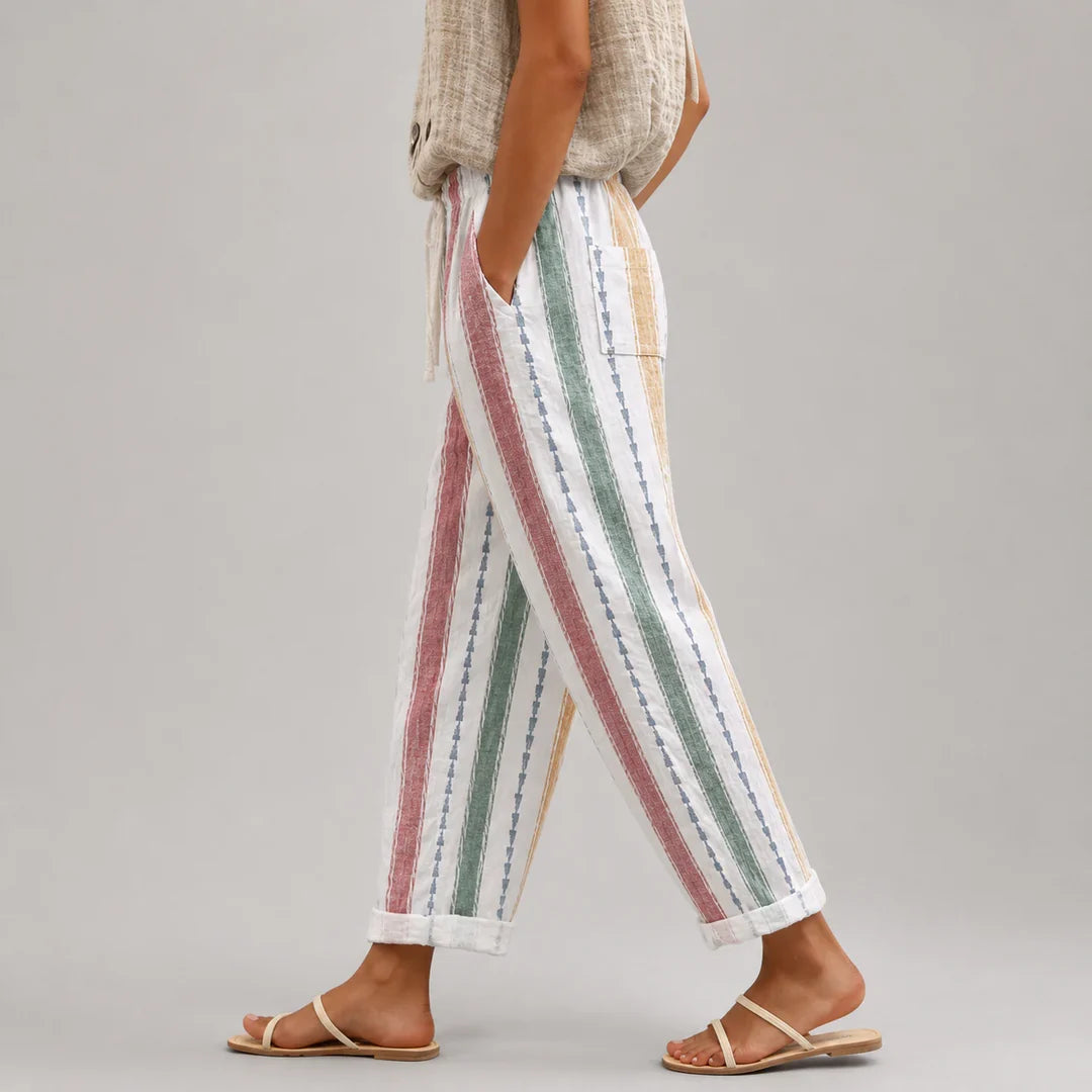 Pantalones a Rayas Capri