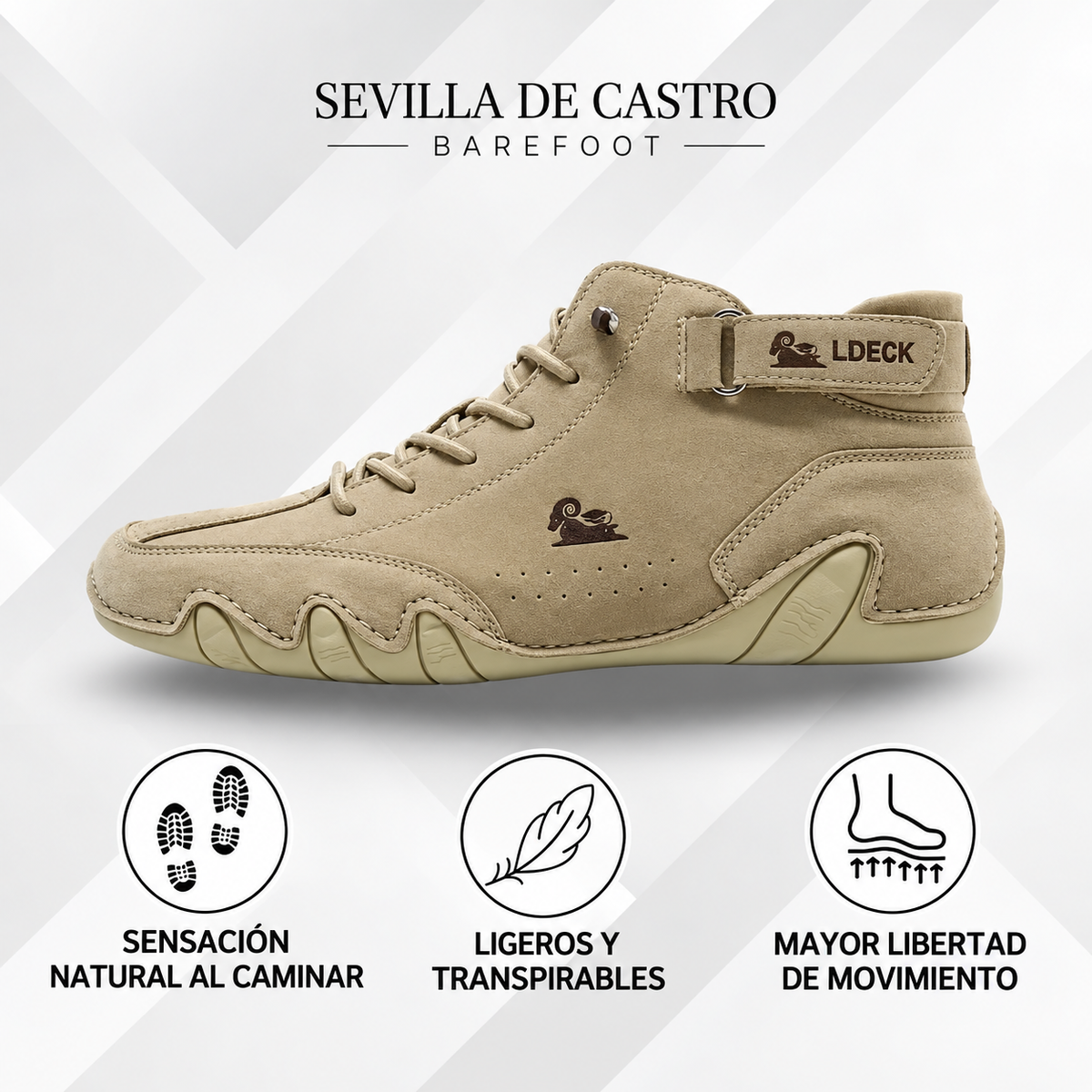 Sevilla De Castro | Zapatos Barefoot para Hombre