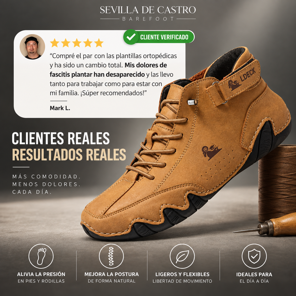 Sevilla De Castro | Zapatos Barefoot para Hombre