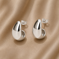 Gabriela Pendientes Gota Plata