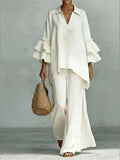Conjunto Alba Algodón y Lino de Movimiento Elegante