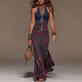 Celeste Vestido Bohemio Floral