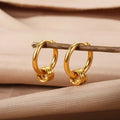 Diana Pendientes Aro Nudo Doble