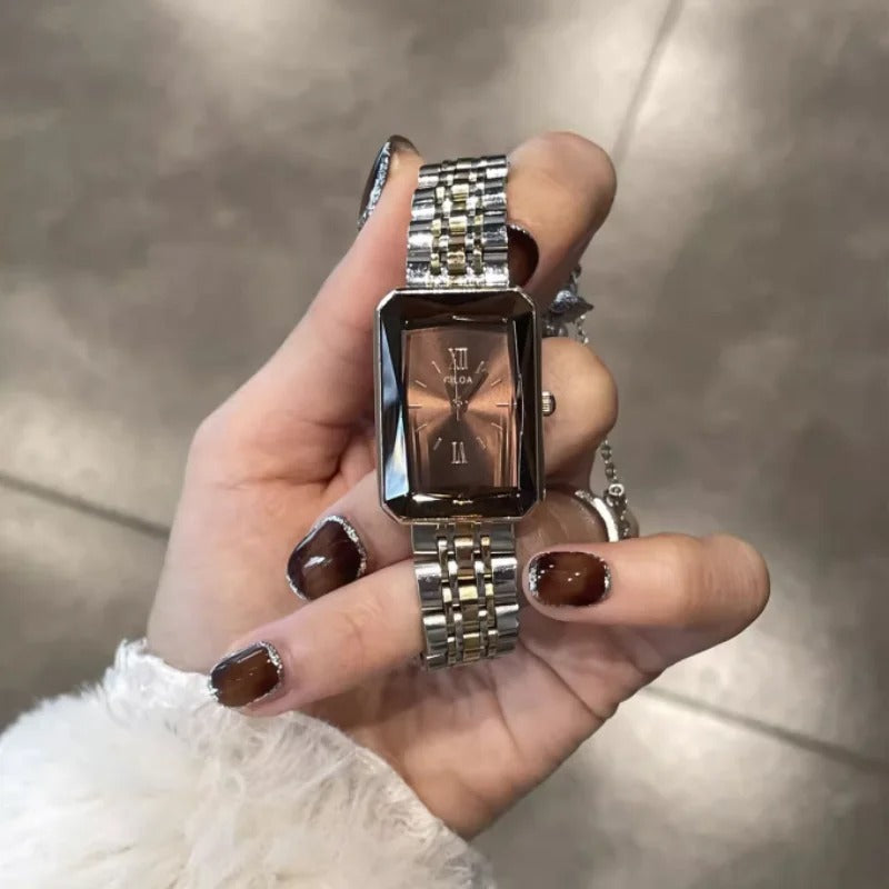 Celia Reloj Retro de Acero Inoxidable