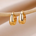 Nadia Pendientes Aro Gota Dorada
