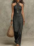 Eira Vestido Largo con Escote Halter