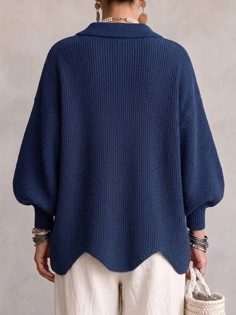 Valentina | Cárdigan Oversize con Botones Dorados