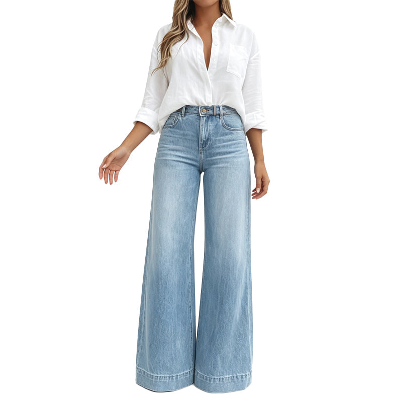 Lucía | Jeans de Pierna Ancha Efecto Estilizador